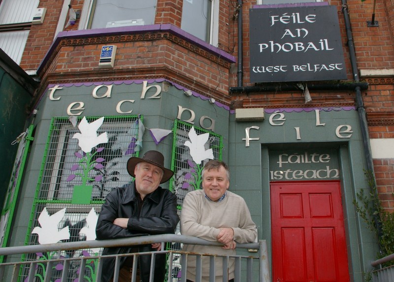 Danny Morrison (l) and Gerry Molumby (r)